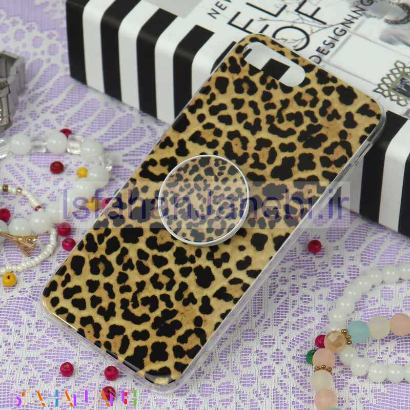 اصفهان جانبی-قاب سوپر IMD دور شفاف پاپ سوکت دار iPhone 7 Plus / 8 Plus پلنگی