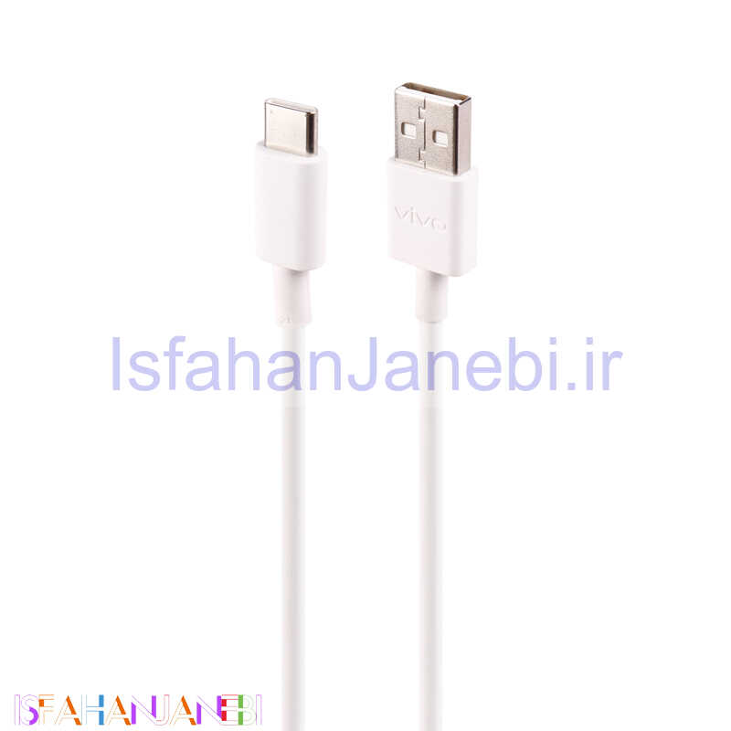 اصفهان جانبی-کابل تایپ سی فست شارژ اورجینال Vivo Version 25 3A 27W 1m
