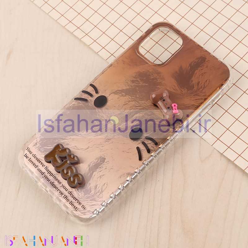 اصفهان جانبی-قاب IMD آیفون iPhone 11 طرح Kitty Kiss برجسته براق