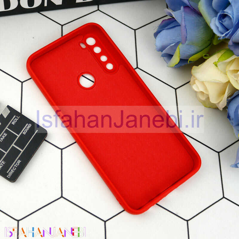 اصفهان جانبی-قاب طرح سیلیکونی داخل موکت محافظ لنزدار Xiaomi Redmi Note 8