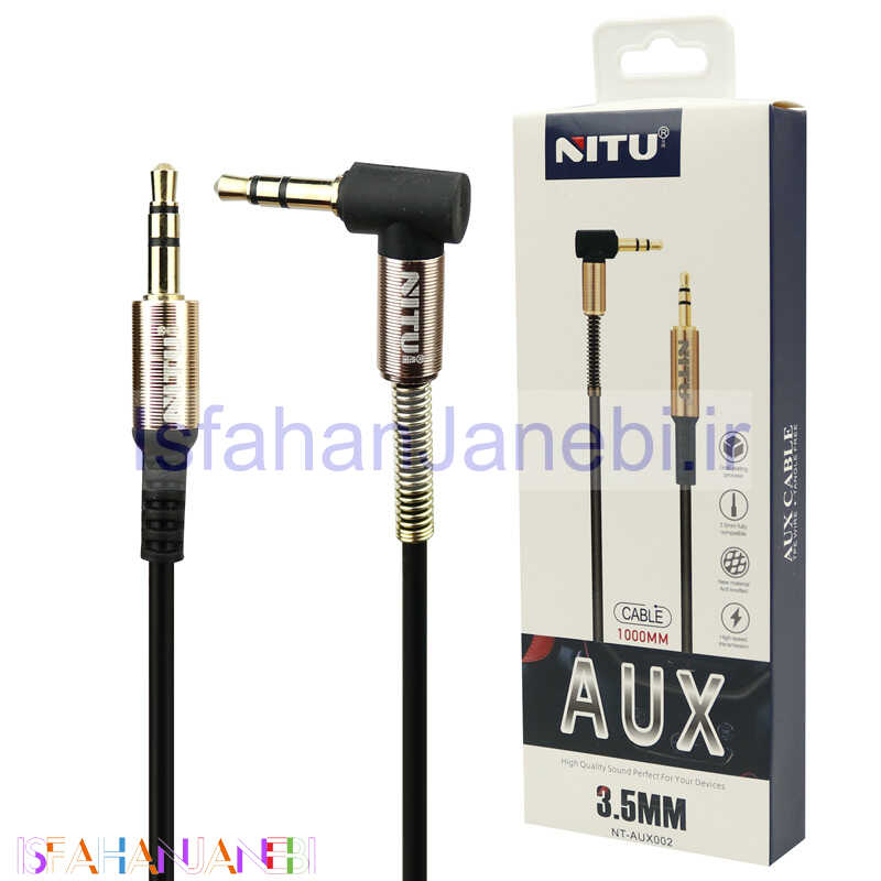 اصفهان جانبی-کابل Nitu NT-AUX002 AUX 1m یکسر L