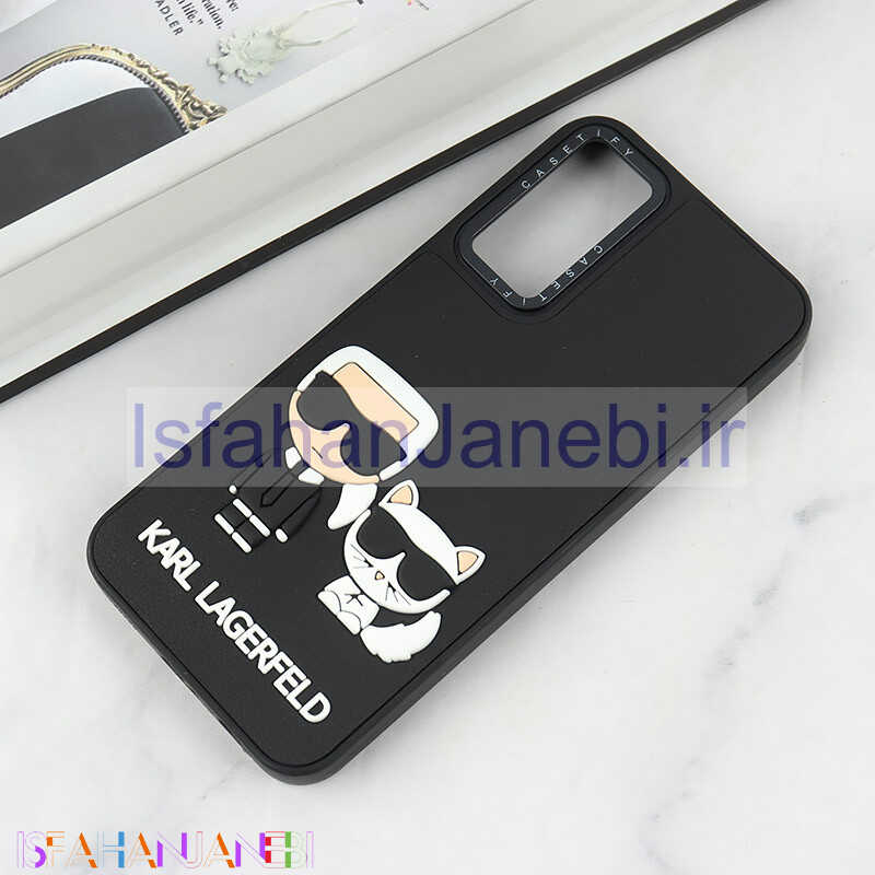 اصفهان جانبی-قاب Casetify سامسونگ Galaxy A14 4G / A14 5G طرح Karl Lagerfeld برجسته