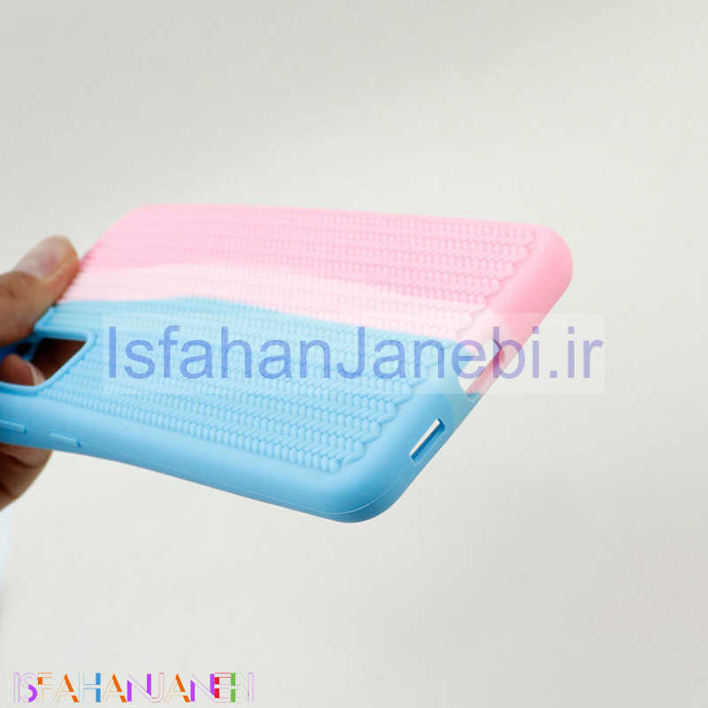 اصفهان جانبی-قاب سیلیکونی رنگین کمانی طرح بافت Samsung Galaxy S21 FE 5G
