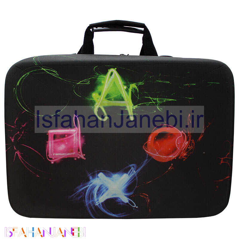 اصفهان جانبی-کیف کنسول بازی PS5 Slim طرح PS Buttons کد 2