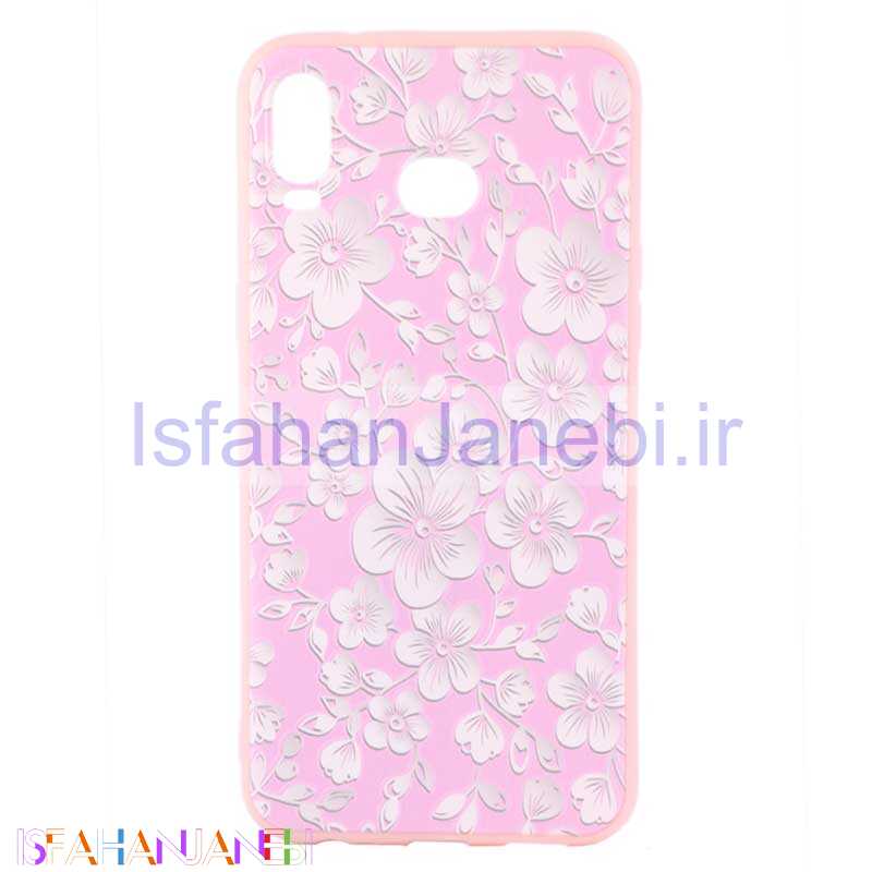 اصفهان جانبی-قاب ژله ای صورتی طرح دار کد6 Samsung Galaxy A6S