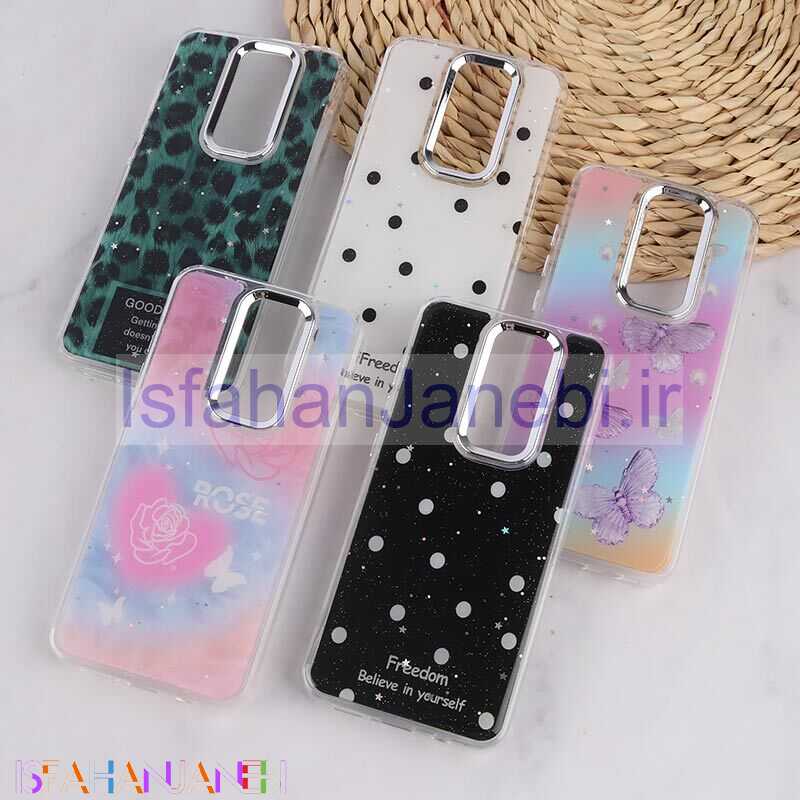 اصفهان جانبی-قاب رزینی شیائومی Redmi Note 8 Pro طرح دار دور محافظ متال