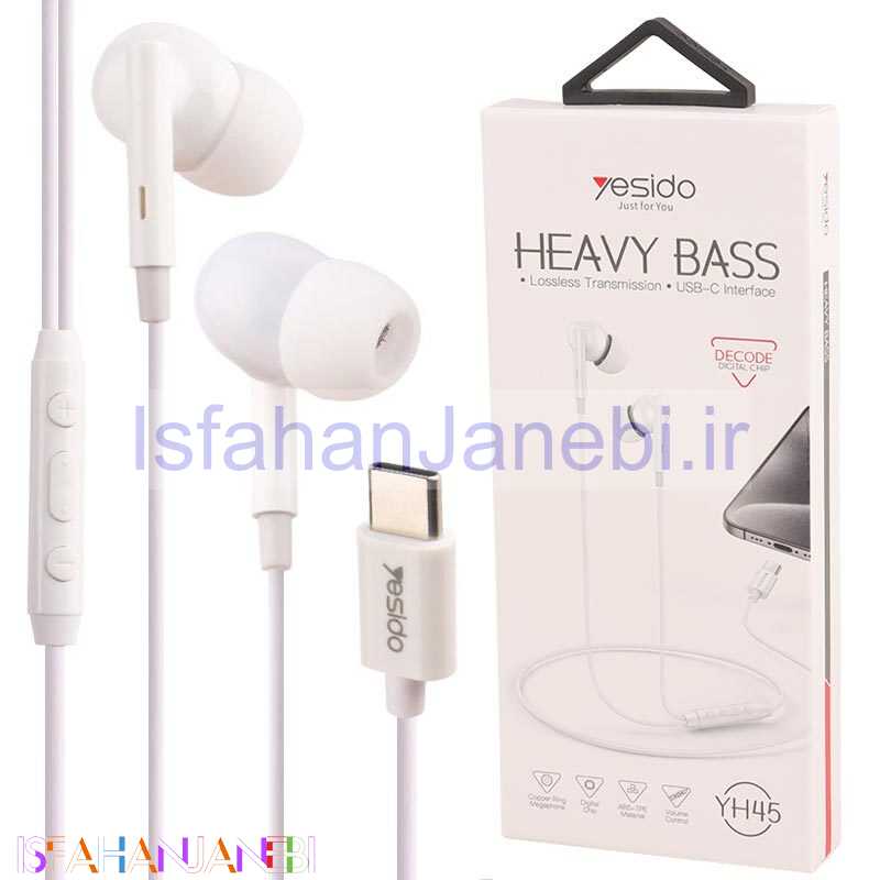 اصفهان جانبی-هندزفری Yesido YH45 Type-C