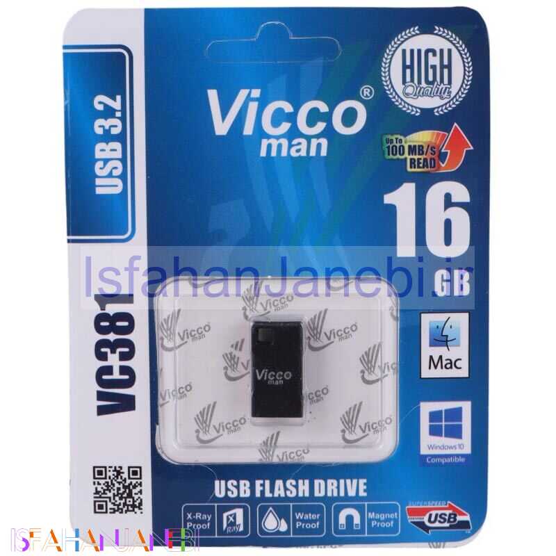 اصفهان جانبی-فلش 16 گیگ ویکومن ViccoMan VC381 USB3.2