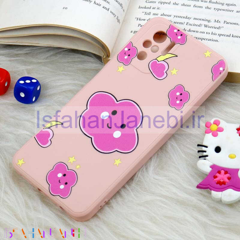 اصفهان جانبی-قاب سیلیکونی عروسکی محافظ لنزدار طرح ابر Xiaomi Redmi Note 10 / Redmi Note 10s