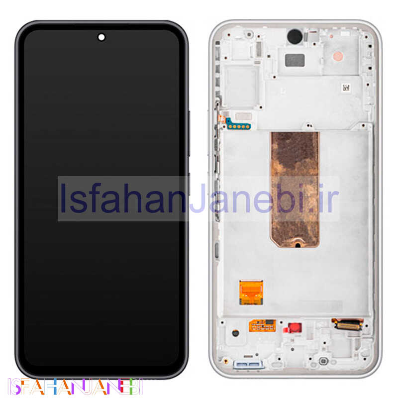 اصفهان جانبی-تاچ و ال سی دی اورجینال Samsung Galaxy A54 سرویس پک به همراه فریم