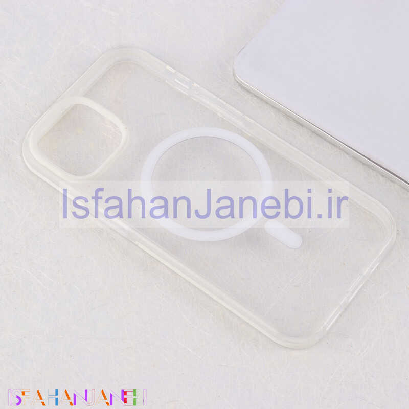 اصفهان جانبی-قاب مگ سیف آیفون iPhone 15 دور سیلیکونی