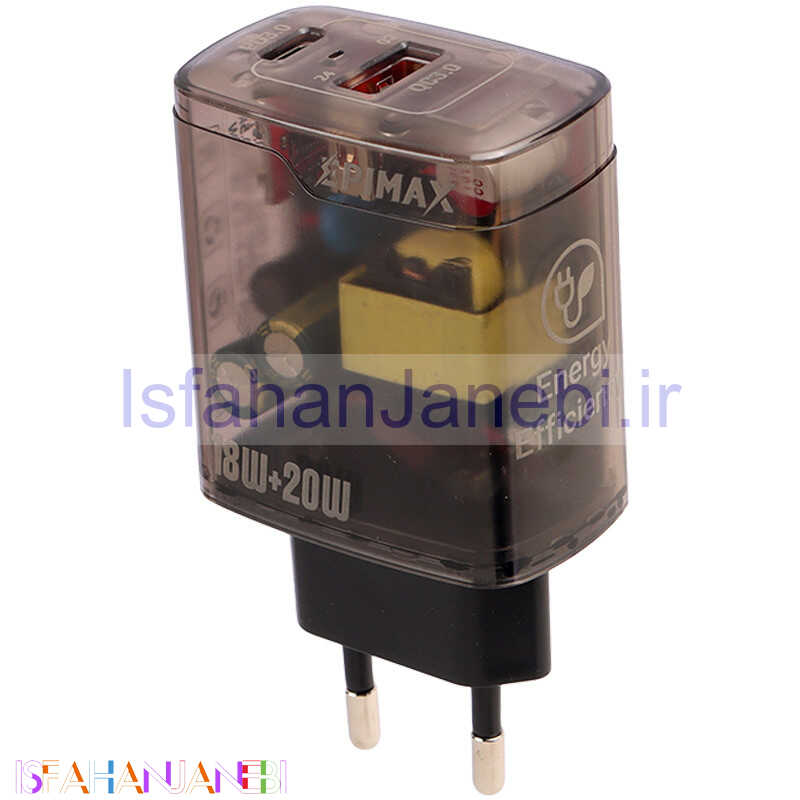 اصفهان جانبی-کلگی فست شارژ Epimax EU-109 2Port QC4.0 PD3.0 2.4A 20W