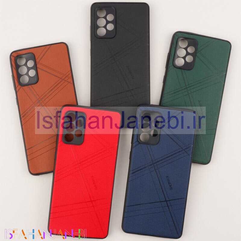 اصفهان جانبی-قاب چرمی Remax سامسونگ Galaxy A72 محافظ لنزدار