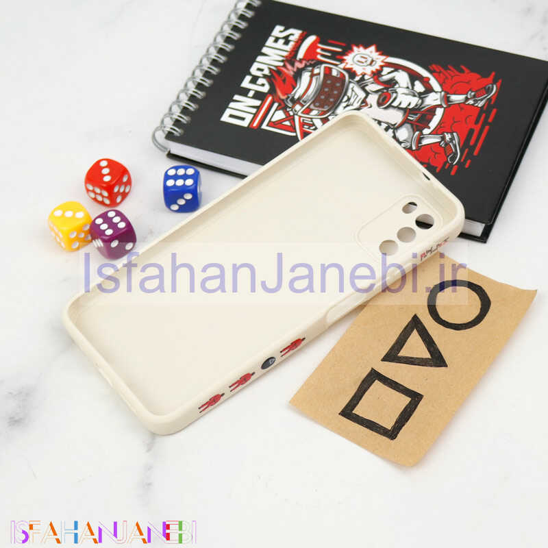 اصفهان جانبی-قاب سیلیکونی محافظ لنزدار طرح اسکویید گیم Xiaomi Poco M3 کد 7