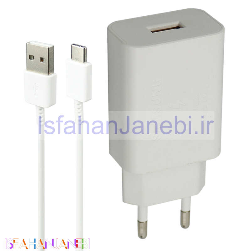 اصفهان جانبی-شارژر دیواری فست شارژ Samsung S21-5G 3A PD 25W + کابل Type-C