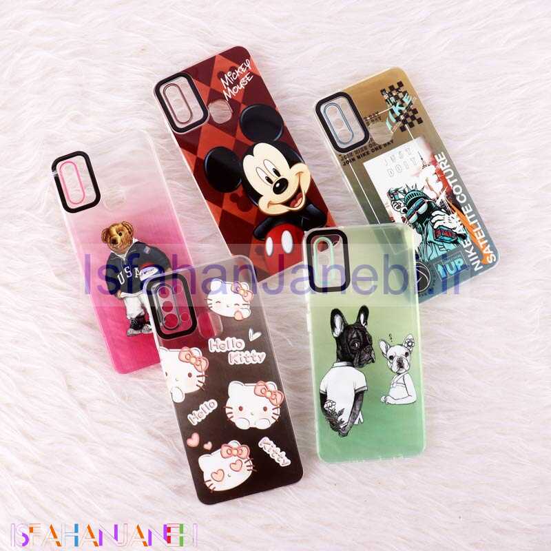 اصفهان جانبی-قاب ژله ای فانتزی محافظ لنزدار Samsung Galaxy A21s