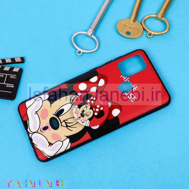 اصفهان جانبی-قاب فانتزی برجسته + پاپ سوکت طرح میکی موس سامسونگ A21s سری D