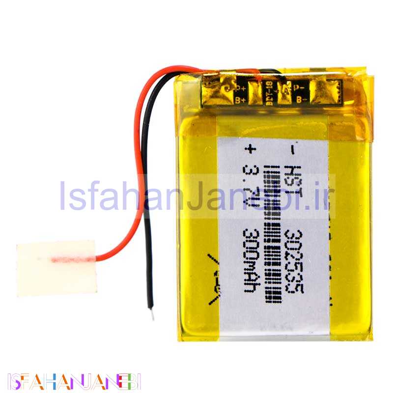 اصفهان جانبی-باتری لیتیوم 300mAh 35*25*3mm 302535