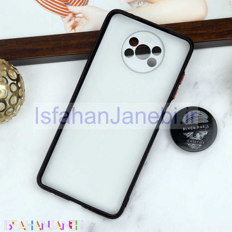 اصفهان جانبی-قاب PC محافظ لنز دار طرح Blvck + پاپ سوکت Xiaomi Poco X3