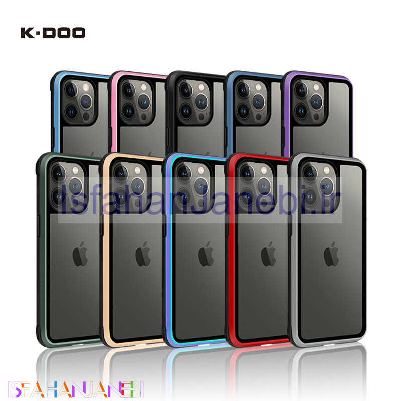 اصفهان جانبی-قاب ضد ضربه پشت شفاف K.doo Ares آیفون iPhone 13