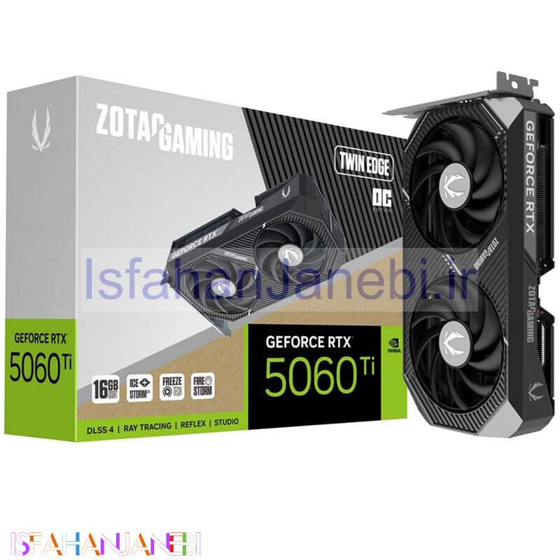 اصفهان جانبی-کارت گرافیک Zotac Gaming GeForce RTX 5060 Ti 16GB GDDR7 128Bit