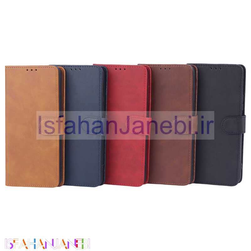 اصفهان جانبی-کیف چرمی مگنتی محافظ لنزدار شیائومی Redmi 13 4G / Redmi 13 5G