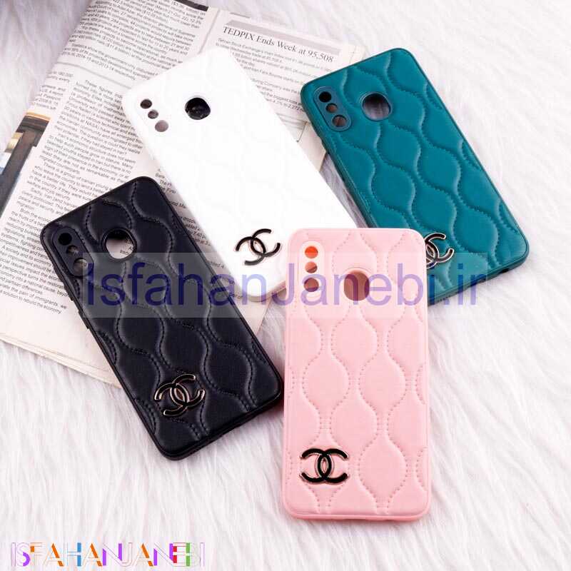 اصفهان جانبی-قاب پافر چرمی Chanel محافظ لنزدار Samsung Galaxy A20 / A30