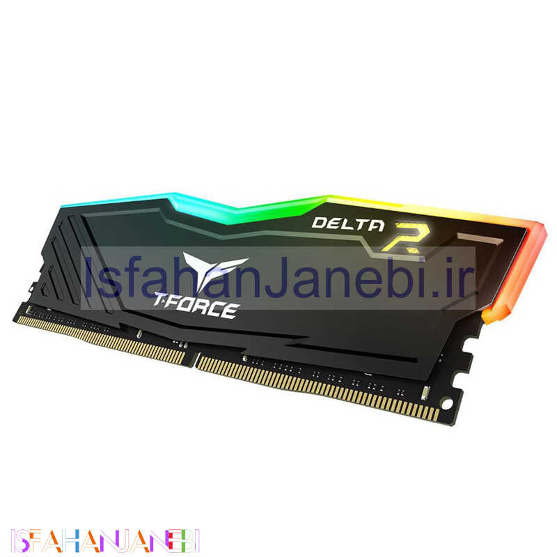 اصفهان جانبی-رم کامپیوتر TeamGroup T-Force Delta RGB DDR4 8GB 3200MHz CL16 Single
