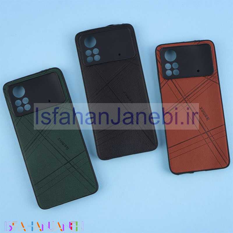 اصفهان جانبی-قاب چرمی Remax شیائومی Poco X4 Pro 5G محافظ لنزدار