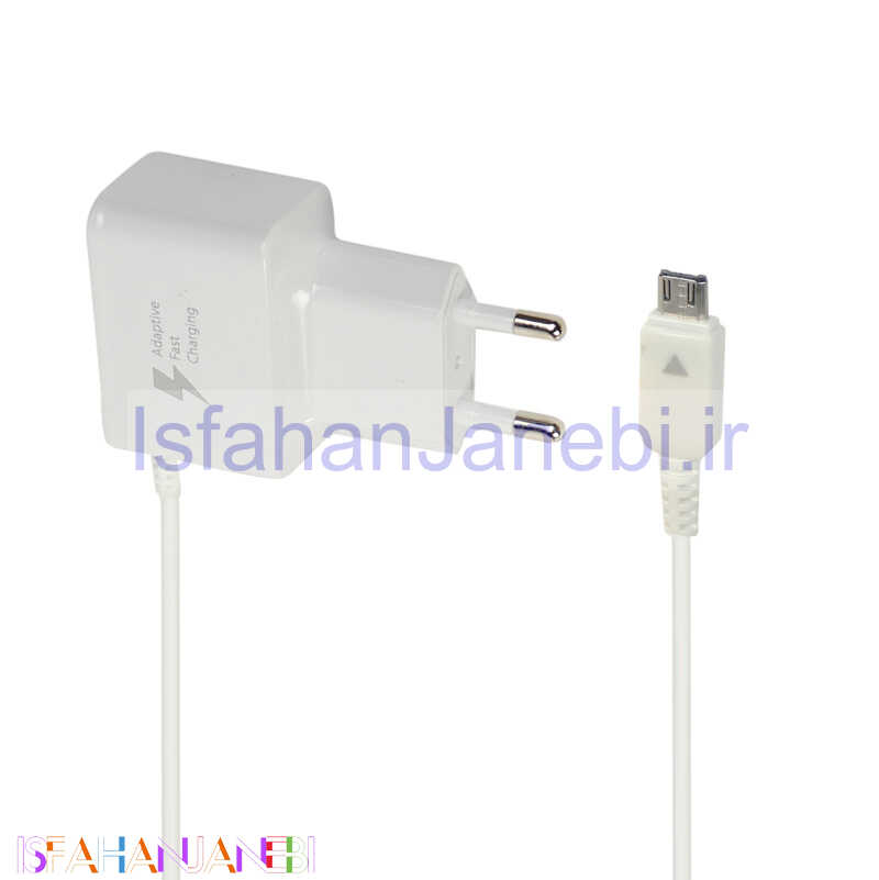 اصفهان جانبی-شارژر سیم وصل میکرو یو اس بی فست شارژ Samsung ETAOU10 5.1A