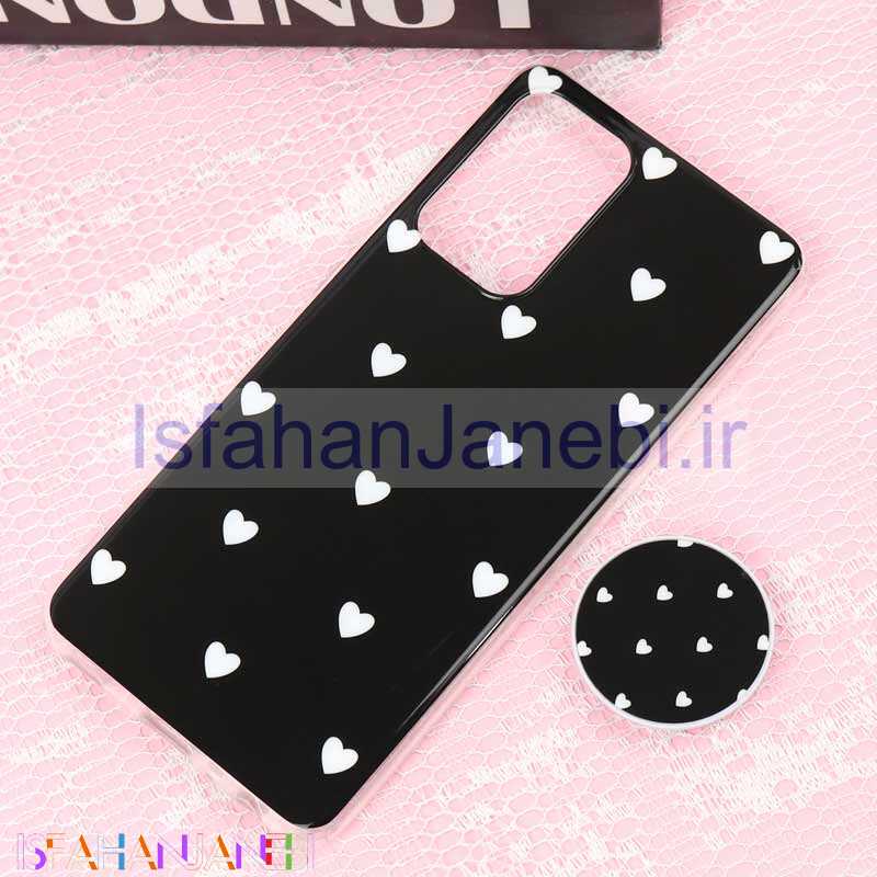 اصفهان جانبی-قاب سوپر IMD دور شفاف پاپ سوکت دار Samsung A52 قلبی