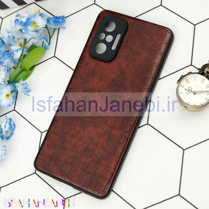 اصفهان جانبی-قاب چرمی کروکودیل Xiaomi Redmi Note 10 Pro
