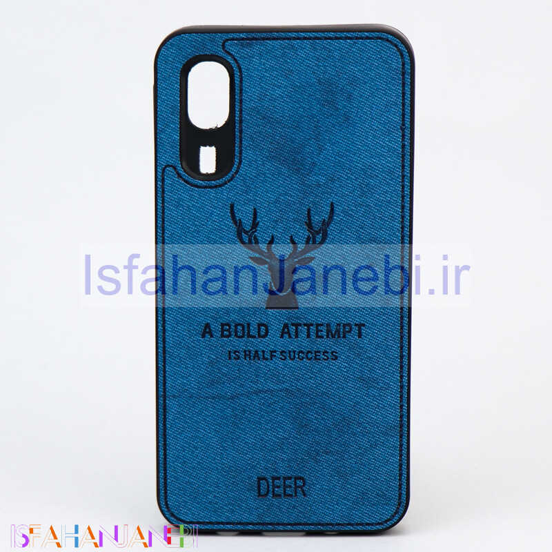 اصفهان جانبی-قاب چرمی طرح گوزن Samsung A2 Core آبی