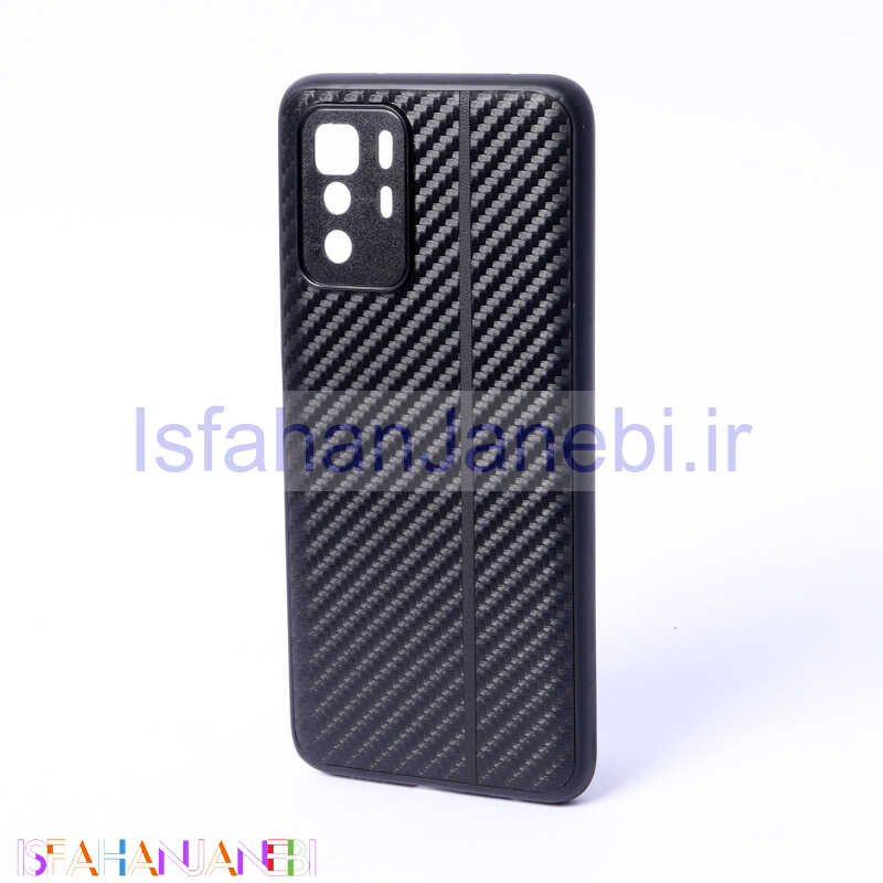 اصفهان جانبی-قاب اورجینال Fiber Carbon محافظ لنزدار Xiaomi Redmi Note 10 Pro 5G (China)