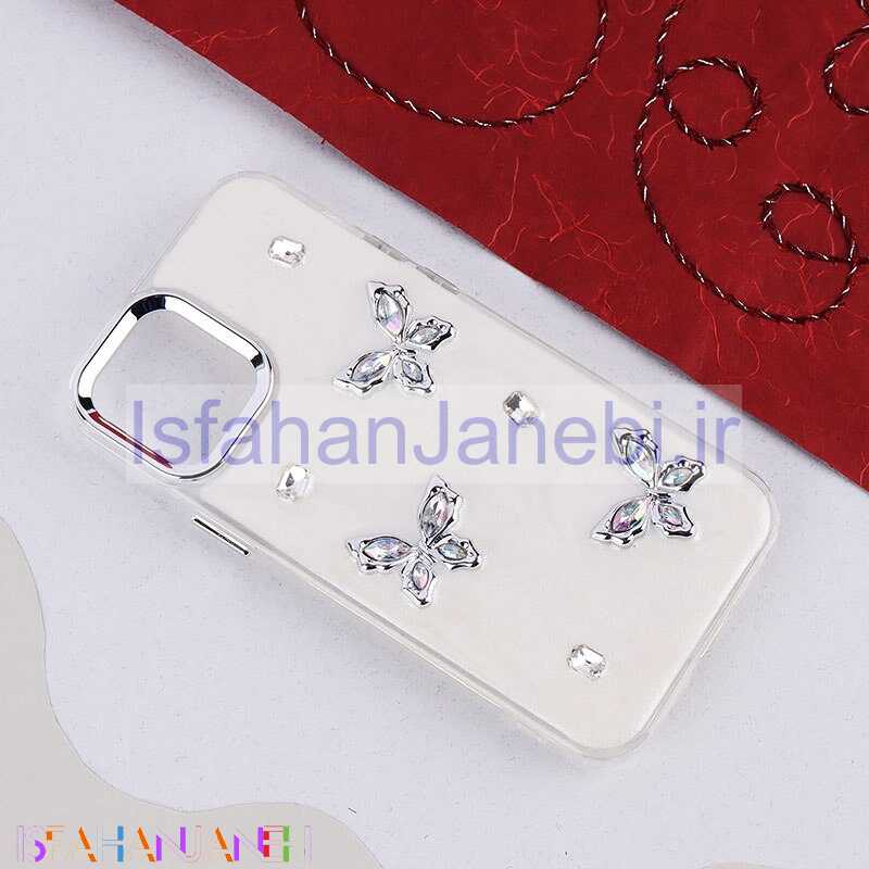 اصفهان جانبی-قاب اکلیلی Vip Max آیفون iPhone 12 / 12 Pro پروانه نگین دار