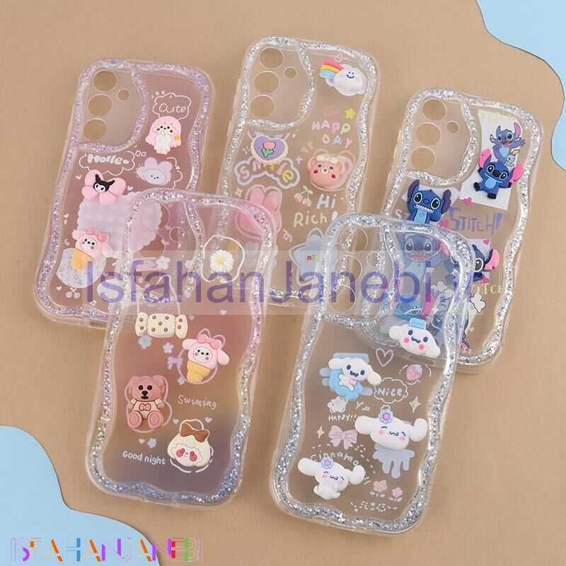 اصفهان جانبی-قاب شاینی سامسونگ Galaxy A35 عروسکی محافظ لنزدار