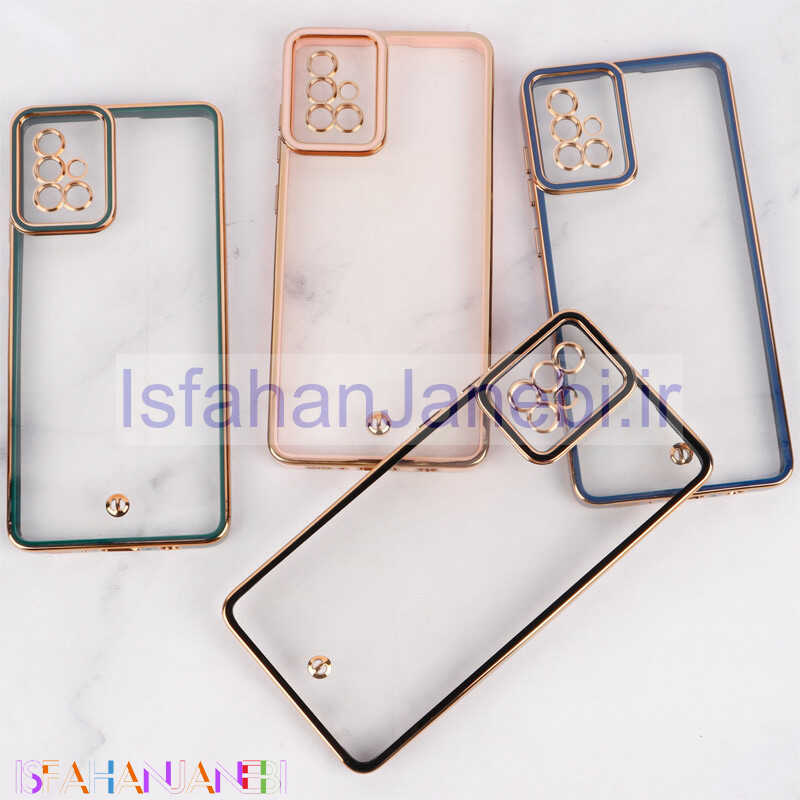 اصفهان جانبی-قاب Space سامسونگ Galaxy A71 دور رنگی محافظ لنزدار