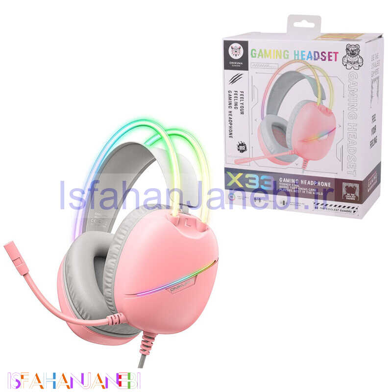 اصفهان جانبی-هدست گیمینگ سیم دار Onikuma X33