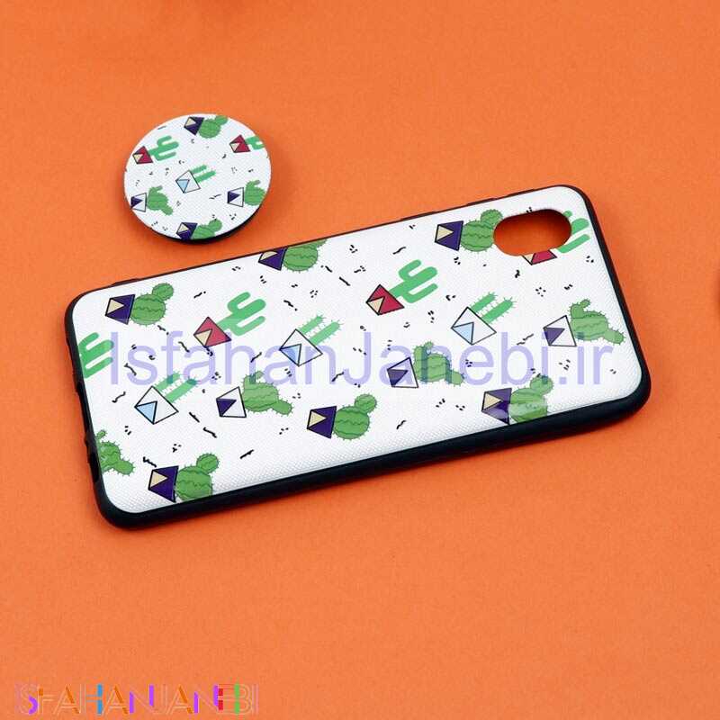 اصفهان جانبی-قاب فانتزی برجسته + پاپ سوکت طرح کاکتوس سامسونگ A01 Core سری D