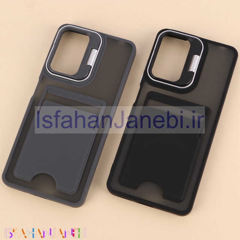 اصفهان جانبی-قاب جاکارتی دار Support شیائومی Redmi Note 12 Pro 4G پشت مات استندشو