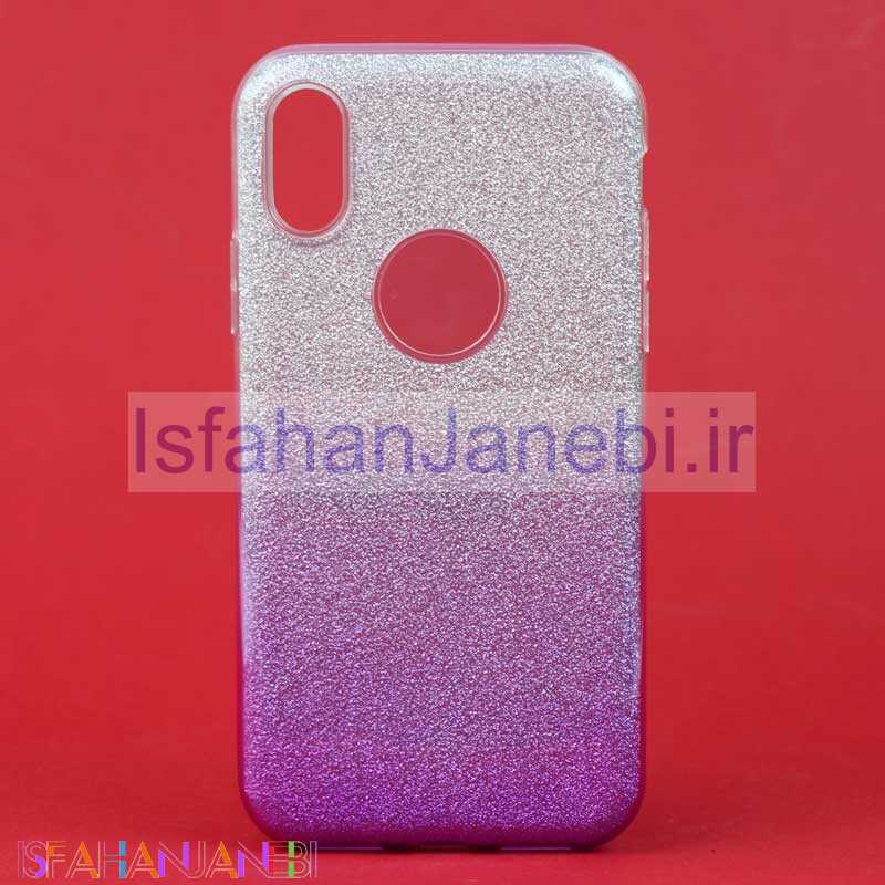 اصفهان جانبی-قاب اکلیلی iPhone X/XS سفید بنفش