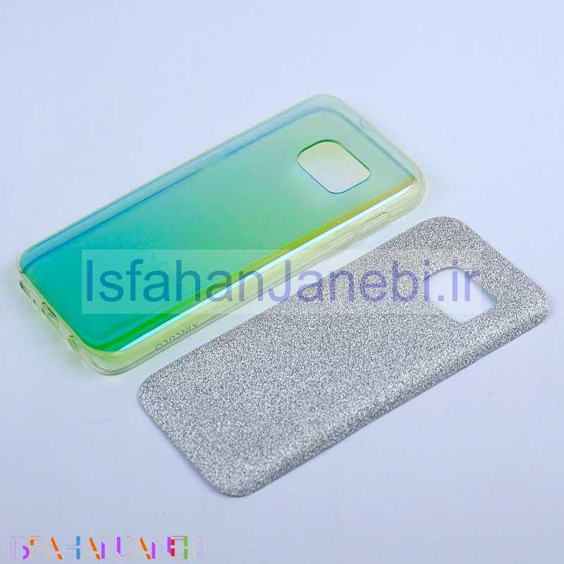 اصفهان جانبی-قاب ژله ای اکلیلی دو رنگ Samsung S7 کد4