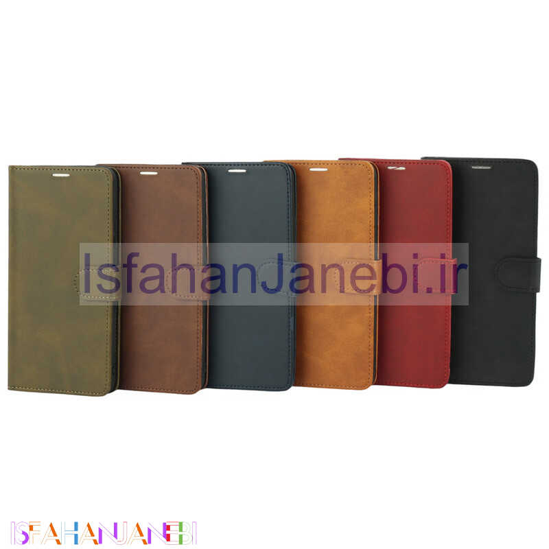 اصفهان جانبی-کیف چرمی مگنتی محافظ لنزدار ریلمی C21