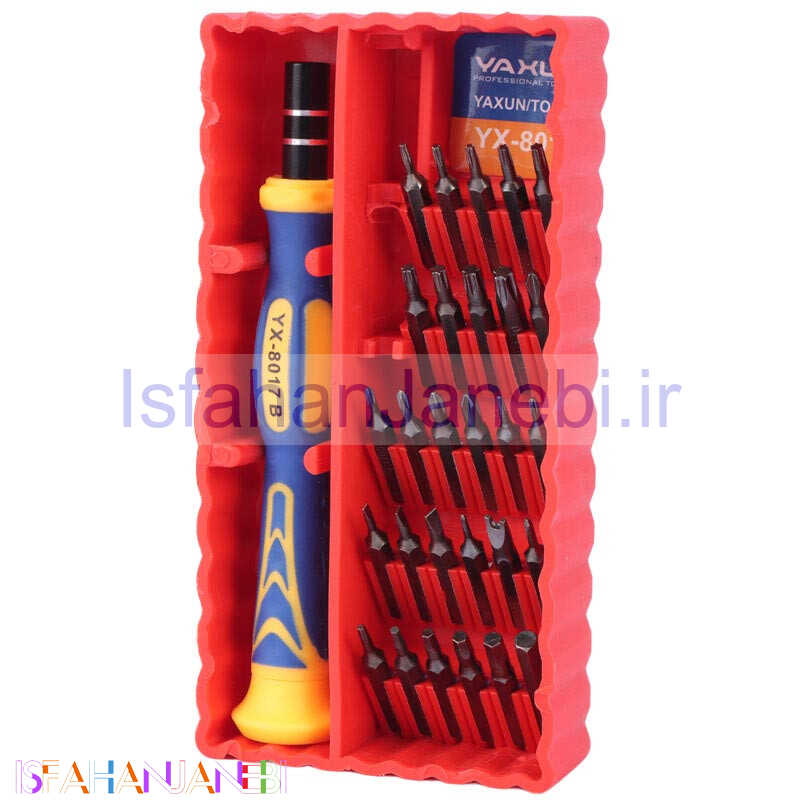 اصفهان جانبی-ست پیچ گوشتی تعمیرات موبایل Yaxun YX-8017B
