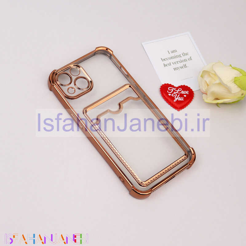 اصفهان جانبی-قاب محافظ لنزدار شفاف جاکارتی دار iPhone 13