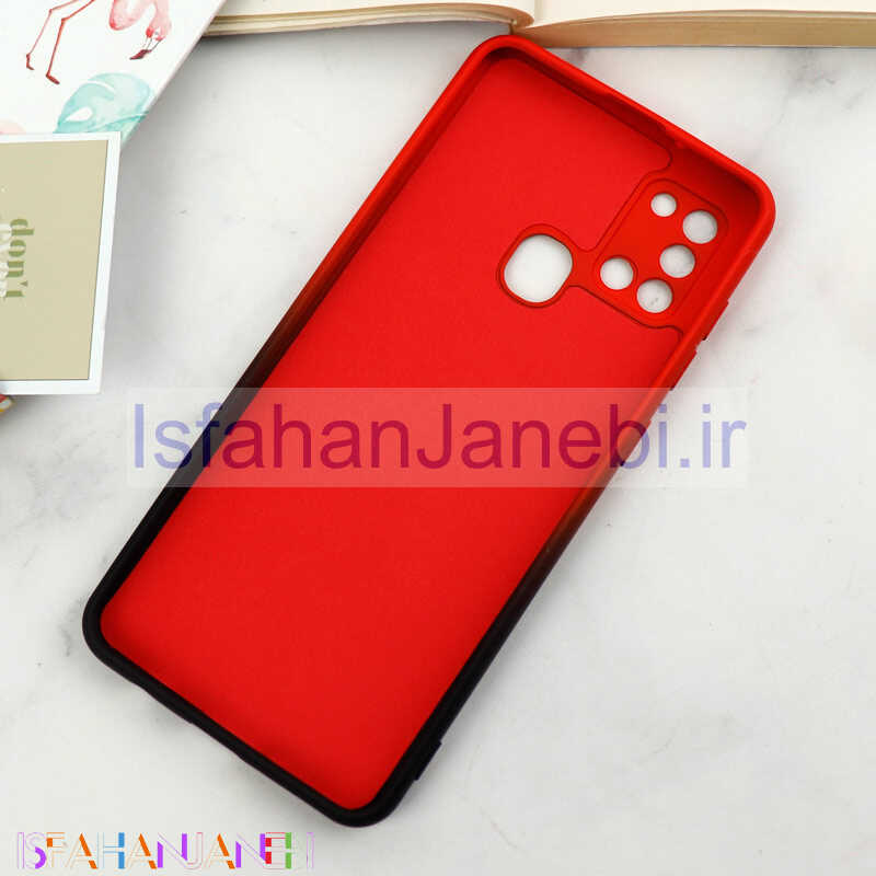 اصفهان جانبی-قاب سیلیکونی محافظ لنزدار دو رنگ Samsung Galaxy A21s