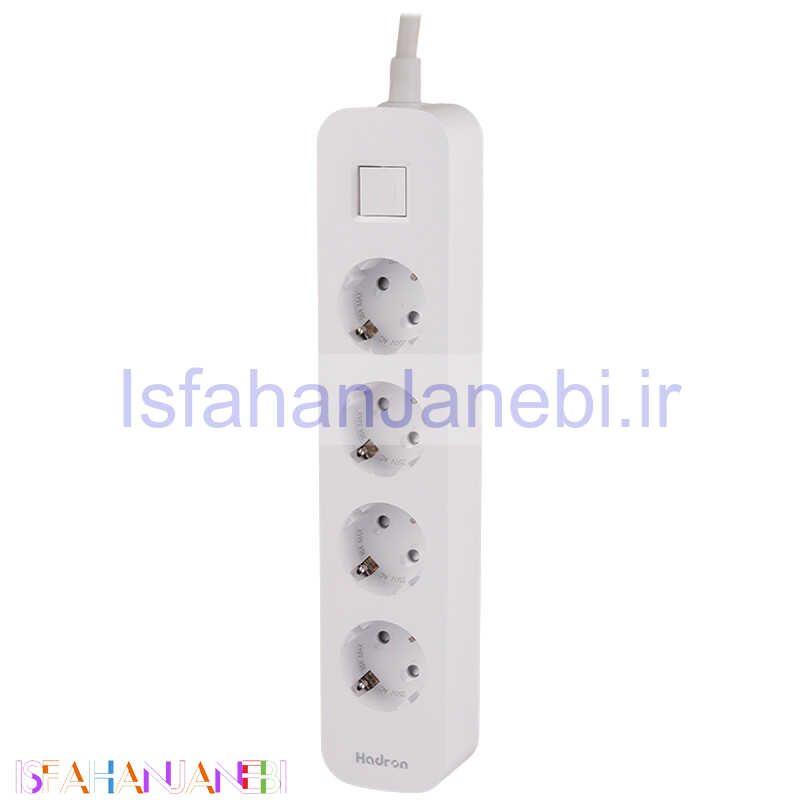 اصفهان جانبی-چند راهی 4 خانه برق ارت دار هادرون P24 با کابل 1.8 متری