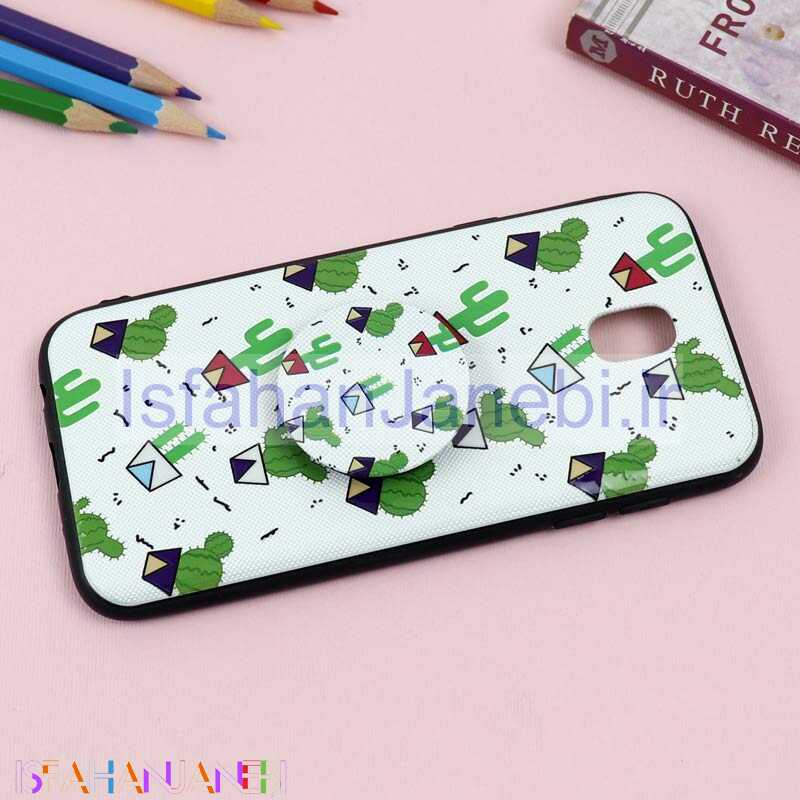 اصفهان جانبی-قاب فانتزی برجسته + پاپ سوکت طرح کاکتوس سامسونگ J5 Pro سری D