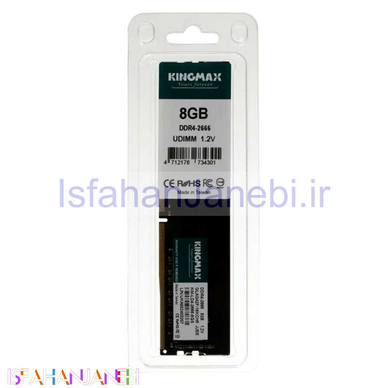 اصفهان جانبی-رم کامپیوتر Kingmax DDR4 8GB 2666MHz CL19 Single