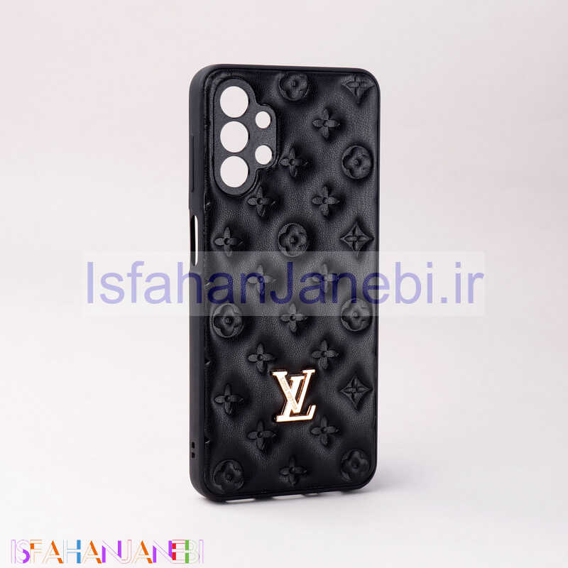 اصفهان جانبی-قاب پافر چرمی LV محافظ لنزدار Samsung Galaxy A13 4G